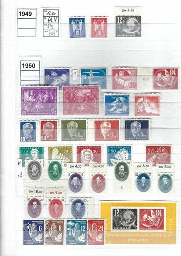 Duitse Democratische Republiek (DDR) 1949/1954 -, Gestempeld