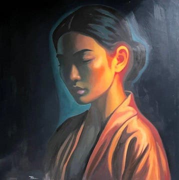 TA Duy Tung - La lueur intérieure 120 120 cm