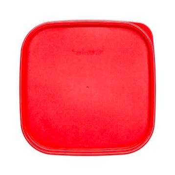 Tupperware Deksel voor RuimteSpaarder Voorraadbus Vierkant, Huis en Inrichting, Ophalen of Verzenden, Nieuw, Rood