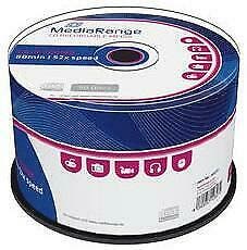 MediaRange | CD-R | 700 MB | 50 Stuks, Computers en Software, Beschrijfbare discs, Nieuw, Verzenden