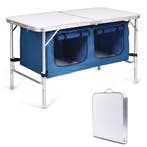 LIVSK Draagbare Opvouwtafel - Aluminium met Verstelbare Hoog, Huis en Inrichting, Tafels | Sidetables, Verzenden, Nieuw