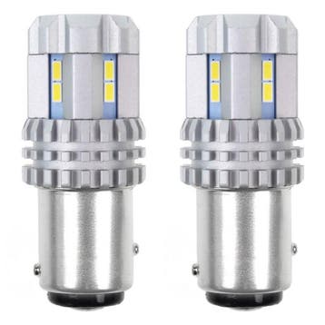 WIT - BAY15D - CANBUS - LED - 12SMD - Extra fel - 12/24, Ophalen of Verzenden, Nieuw