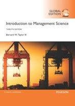 Introduction to Management Science Global Edit 9781292092911, Boeken, Zo goed als nieuw