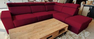 Loungebank Raalte - loungebanken - Rood, Nieuw, Stof
