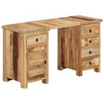 vidaXL Bureau 140x50x77 cm massief mangohout, Huis en Inrichting, Bureaus, Verzenden, Nieuw