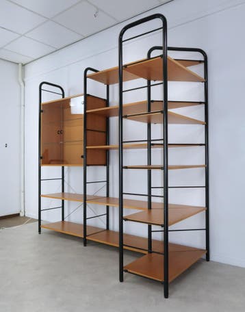 wandmeubel Niklas Rutger Andersson Ikea modulair 80s, Ophalen, Glas, 200 cm of meer, 75 cm of meer