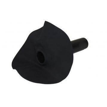Hemelwaterafvoer rechte 90° uitloop  32 t/m 125mm, Kunststof, Zwart, Overige typen, Nieuw