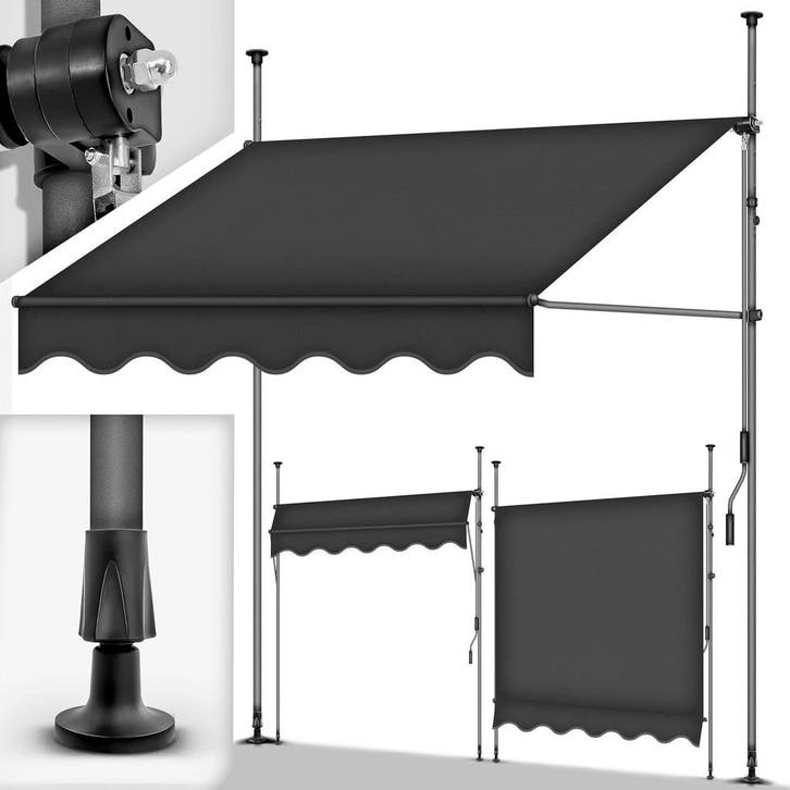 Klemluifel - Balkon luifel - Verticale luifel - 400 cm - Ant, Tuin en Terras, Zonneschermen, Zo goed als nieuw, Verzenden