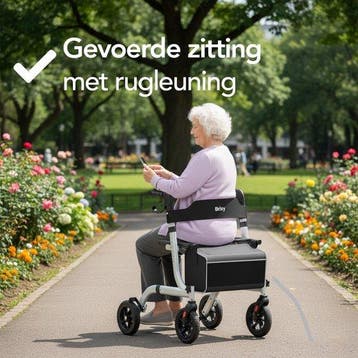 2dekans | Brixy Rollator - Lichtgewicht En Opvouwbaar -, Diversen, Ophalen of Verzenden, Zo goed als nieuw