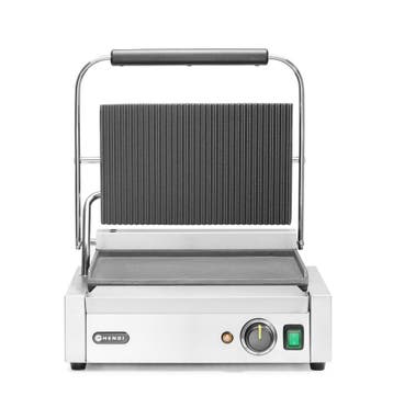 Contactgrill Panini, Hendi, Boven Geribd, Onder Glad, 230v/2, Ophalen of Verzenden, Nieuw in verpakking