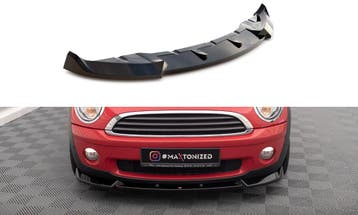 Voorspoiler Mini One R56 2006 - 2010 Maxton Glans Zwart, Ophalen of Verzenden, Nieuw