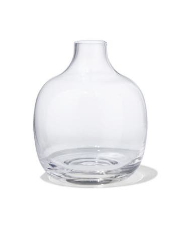 HEMA Vaas voor geurstokjes 8.4x10cm glas transparant, Verzenden, Nieuw