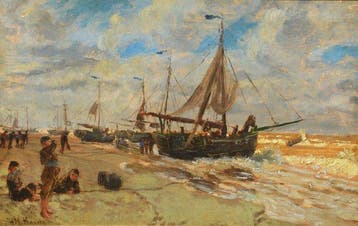 Hendrikus Matheus Horrix (1845-1923) - Strandgezicht