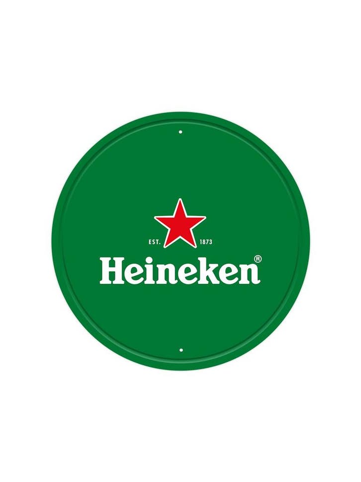 Heineken - Groen - Rond, Huis en Inrichting, Woonaccessoires | Wanddecoraties, Ophalen of Verzenden