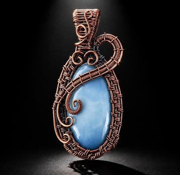 Kupfer -Tree of Life - Owyhee Opal - Hanger