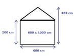 Premium Partytent PVC 6x10x2 mtr in Beige (6x10 meter), Verzenden, Nieuw, 2 meter of meer, Partytent