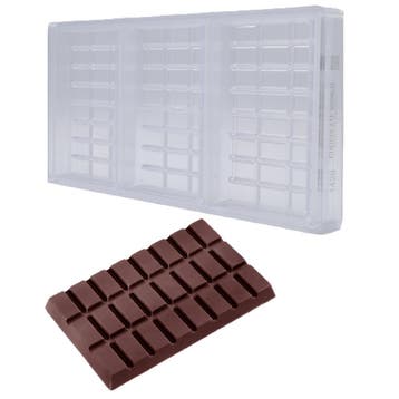 Chocolademal Chocolate World Tablet (3x) 124x77x20mm Dubai, Verzenden, Nieuw