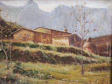 Escuela Impresionista Europea (XX) - Paisaje de Montaña