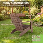 LIVSK Kinder-Adirondack-stoel - HIPS-kunststof - Ergonomisch, Verzenden, Nieuw