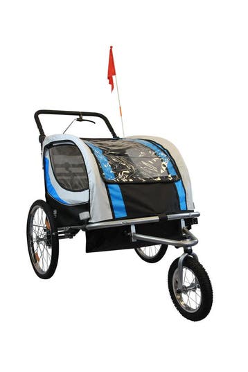 Fietskar Kind Blauw | 2-Zits | Nieuw | Scherpe Prijs, Opvouwbaar, Nieuw, 20 tot 40 kg, Ophalen of Verzenden
