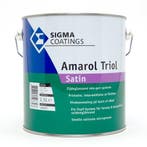 Sigma SCHAKELVERF Amarol Triol Satin - RAL 9010 - 2,5 liter, Doe-het-zelf en Verbouw, Verf, Beits en Lak, Overige kleuren, Nieuw