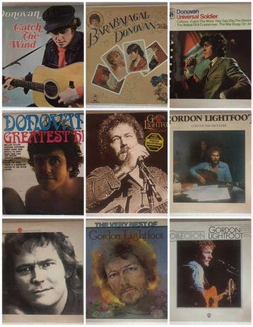 Donovan, Gordon Lightfoot - 9 Albums - Diverse titels - LP, Nieuw in verpakking