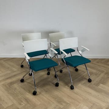 Outlet Complete set van 4 stuks Sedus Flip Flap inschuifbare, Ophalen of Verzenden, Zo goed als nieuw, Stof