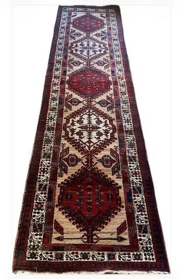 Srab - Loper - 340 cm - 88 cm - Antiek - Serab tapijt, Nieuw