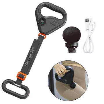 2dekans | Massage Gun met Riem – Grijs, 0,5 kg, 25 cm x 7 cm, Ophalen of Verzenden, Zo goed als nieuw