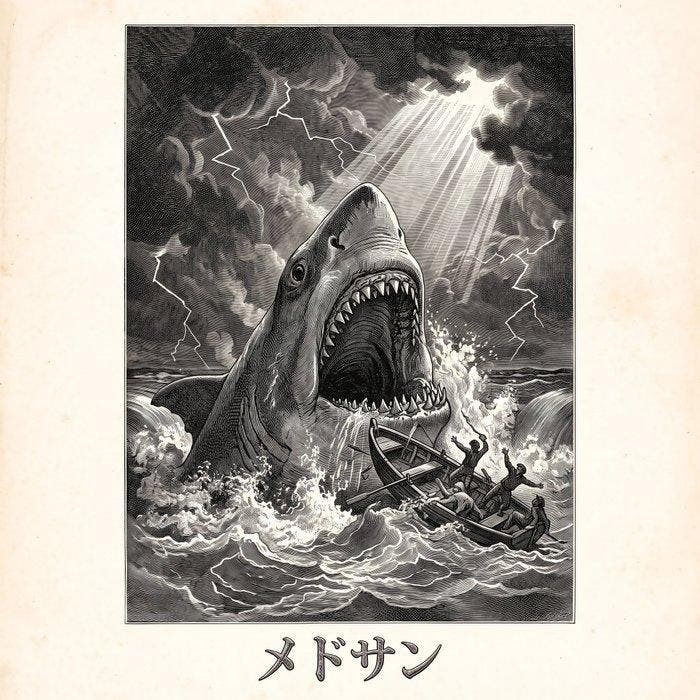 MEDSAN - Le Requin de Doré () - UNIQUE WORK, Antiek en Kunst, Kunst | Designobjecten