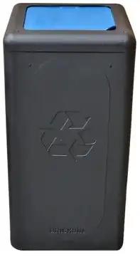 BrickBin Circulaire Afvalbak 65L zwart, blauw Aluminium met, Ophalen of Verzenden, Nieuw