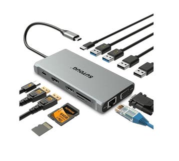 USB-C Hub, SUTOUG Dockingstation, 12-in-1 Adapter Dongle..., Computers en Software, Verzenden, Nieuw