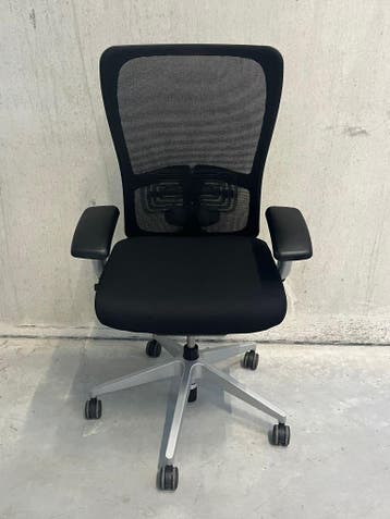 Haworth Zody met nieuwe stoffering, Huis en Inrichting, Bureaustoelen, Verzenden, Zwart, Zo goed als nieuw, Bureaustoel