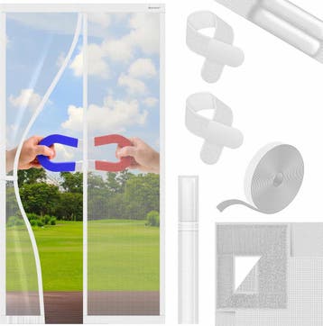 KESSER® Magnetisch deurgordijn - Vliegengordijn - 90x200cm -, Doe-het-zelf en Verbouw, Verzenden, Zo goed als nieuw