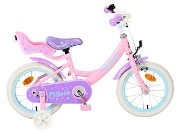 Volare Olivia Kinderfiets - Meisjes - 14 inch - Roze, Verzenden, Nieuw, 14 inch of minder