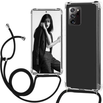 Galaxy Note 20 Ultra Transparant TPU Hoesje met Koord Crossb, Ophalen of Verzenden, Nieuw