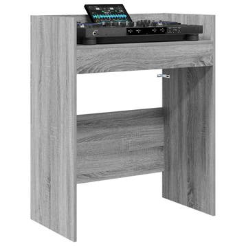 vidaXL DJ Tafel Grijs Sonoma 82 x 45 x 102 cm Bewerkt hout, Muziek en Instrumenten, Verzenden, Nieuw