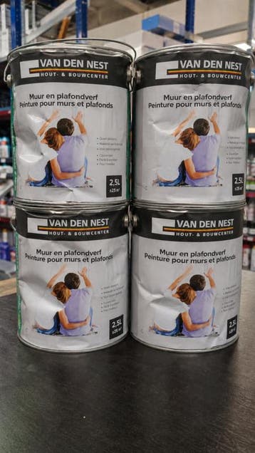 10 liter Muur en Plafondverf Farrow & Ball No. 2058 – Lav., Ophalen of Verzenden, Nieuw, Overige kleuren, Verf