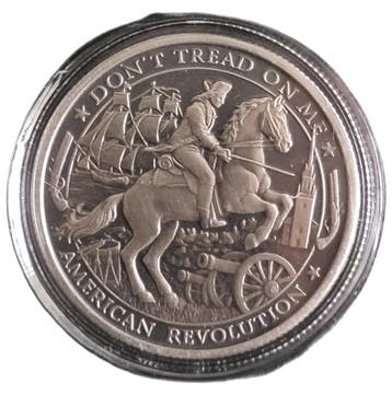 Mason Mint - American Revolution - 1 oz zilver 2019  Round -, Verzenden, Midden-Amerika, Losse munt, Zilver