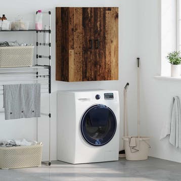 vidaXL Wandkast Oudhout 69,5 x 34 x 90 cm Bewerkt hout, Huis en Inrichting, Kasten | Buffetkasten, Minder dan 50 cm, Verzenden
