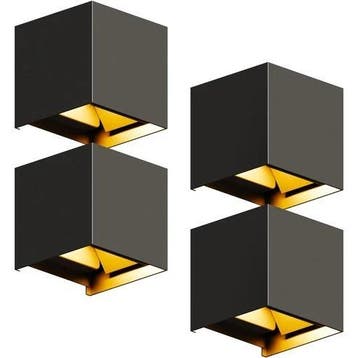 Wandlamp - 4 pack - Werkt op netstroom - 3000K, Verzenden, Zo goed als nieuw