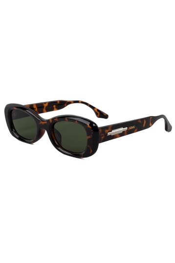 KIMU® Zonnebril Y2K Rond Cat Eye Tortoise Bruin Montuur G15, Ophalen of Verzenden, Nieuw, Bruin