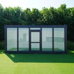 Prefab kantoor / Met ramen en stroomaansluiting / Koop nu!