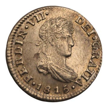 Spanje. Fernando VII. Medio Real 1815 México JJ