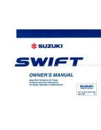 2005 SUZUKI SWIFT INSTRUCTIEBOEKJE ENGELS, Auto diversen, Handleidingen en Instructieboekjes