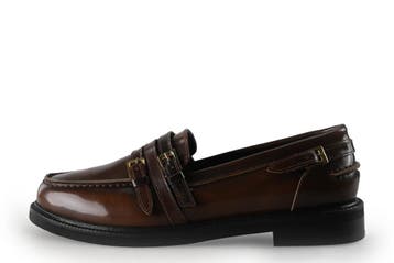 Stefano Lauran Loafers in maat 38 Bruin, Kleding | Dames, Schoenen, Bruin, Verzenden, Overige typen, Zo goed als nieuw