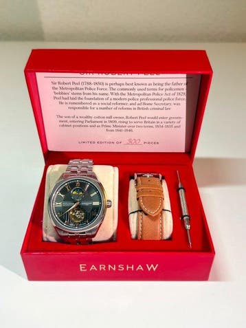 Earnshaw - Peel Moon Phase Limited Edition - Zonder, Nieuw