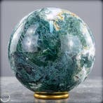 Zeldzaam Natuurlijk Artistieke Mos - Agate Sphere, Brazilië-