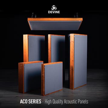 Devine Aco Studio Panel Grey Slim absorber 1200x600x70 mm, Verzenden, Nieuw