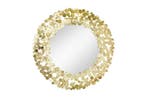 Decoratieve wandspiegel COINS 80cm XL antiek goud rond, Huis en Inrichting, Woonaccessoires | Spiegels, Ophalen of Verzenden, Nieuw